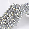 Electroplate Glass Beads Strands EGLA-A034-J2mm-Y02-1