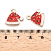 Christmas Theme Alloy Enamel Pendants ENAM-T020-10P-3