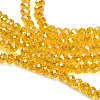 Electroplate Glass Beads Strands GL-CBAA615-02B-3
