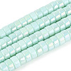 AB Color Plated Opaque Glass Beads Strands GLAA-T026-3x6mm-P04-1