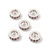 Brass Micro Pave Cubic Zirconia Beads KK-R216-10B-S02-1
