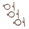 Tibetan Style Toggle Clasps TIBEP-A12208-R-FF-2
