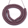 Spray Painted Non-magnetic Synthetic Hematite Beads Strands G-T116-27-21-2