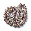 Handmade Gold Sand Lampwork Beads Strands LAMP-T017-05G-2