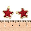 Brass Micro Pave Cubic Zirconia Pendants KK-C158-03B-G-3
