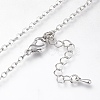 Glass Pendant Necklace NJEW-D281-A-13S-3
