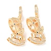 Brass Micro Pave Cubic Zirconia Peg Bails KK-A279-19G-1