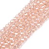 Electroplate Glass Beads Strands EGLA-A044-T1mm-B21-1