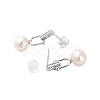 925 Sterling Silver Studs Earring EJEW-H002-27P-2