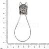 316 Surgical Stainless Steel Rhinestone Keychains STAS-Z165-03AS-3