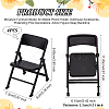 Cute Mini Plastic Foldable Chair DJEW-WH0015-79A-2