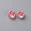 Transparent Clear Acrylic Beads MACR-N008-44D-2