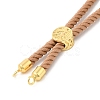 Twisted Nylon Cord Silder Bracelets DIY-B066-03G-21-2