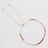 Adjustable Plastic Beaded Slider Bracelets YS6543-10-1