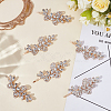 6Pcs Zinc Alloy Rhinestone Hair Bobby Pins PHAR-GO0001-10-3