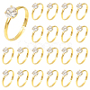 40Pcs Adjustable Alloy Rhinestone Finger Rings for Women RJEW-SP0001-02G-1