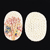 Handmade Reed Cane/Rattan Woven Beads WOVE-T006-114-2