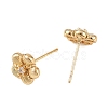 SHEGRACE Brass Micro Pave Cubic Zirconia Stud Earrings XGRQ4N782-711G-2