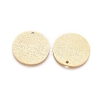 Ion Plating(IP) 304 Stainless Steel Textured Pendants X-STAS-I098-01-20mm-G-2