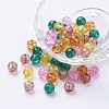 Baking Painted Crackle Glass Beads DGLA-X0006-8mm-08-1