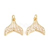Brass Enamel Pendants ZIRC-F148-08G-1