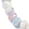 AB Color Faceted Rondelle Glass Beaded Stretch Bracelets for Women BJEW-PH01820-09-3
