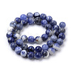 Natural South Africa Sodalite Beads Strands X-G-S259-35-8mm-2