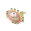 Brass Micro Pave Cubic Zirconia Pendants KK-E092-09G-01-2