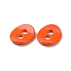 Spray painted Alloy Buttons PALLOY-K001-04-3