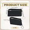PU Leather Zipper Wallets ABAG-WH0048-34B-2