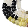 Synthetic Blue Goldstone & Natural Yellow Aventurine & Labradorite & Quartz Crystal & Lemon Jade & Strawberry Quartz & Unakite Beads Strands G-G317-A02-3x6mm-5