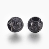 316 Surgical Stainless Steel European Beads STAS-F195-128B-05-2