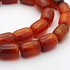 Barrel Natural Carnelian Beads Strands G-D622-01-B-1