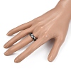 Non-Magnetic Synthetic Hematite Finger Rings RJEW-J005-03A-4