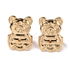 Brass Ear Nuts FIND-WH0133-06G-2