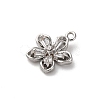 Brass Micro Pave Cubic Zirconia Charms LS-KK-D371-04E-P-2
