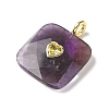 Natural Amethyst Faceted Pendants G-C274-03I-2
