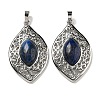 Natural Dyed Lapis Lazuli Pendants G-Q158-02I-1