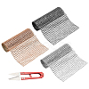 24 Rows Plastic Mesh Rhinestone Trimming DIY-PH0001-25-1