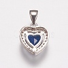 Brass Micro Pave Cubic Zirconia Charms ZIRC-E143-58A-P-2