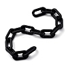 Handmade Spray Painted CCB Plastic Cable Chains AJEW-JB00729-01-1