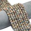 Natural Red Picasso Jasper/Polychrome Jasper Beads Strands G-P575-B10-6x1mm-1