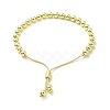 Rack Plating Brass Round Bead Slider Bracelets for Women BJEW-M232-01G-B-2