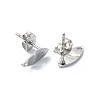 Non-Tarnish 304 Stainless Steel Stud Earring Findings STAS-L024-003P-08-2