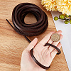 Flat Cowhide Leather Cord WL-GF0001-10B-03-3