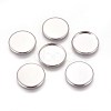 Tarnish Resistant 304 Stainless Steel Plain Edge Bezel Cups STAS-E460-10P-18mm-2