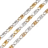 Two Tone 304 Stainless Steel Lumachina Chains CHS-P028-02A-1