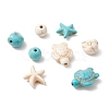 130Pcs 8 Styles Dyed Synthetic Turquoise Beads G-FS0005-69-4