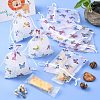 Rectangle Printed Organza Drawstring Bags CON-PW0001-057A-5