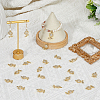 50Pcs UV Plating Alloy Rhinestone Pendants FIND-FH0008-93-4